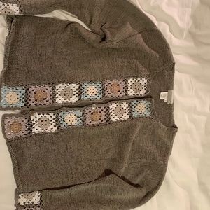 Green/ brown sweater